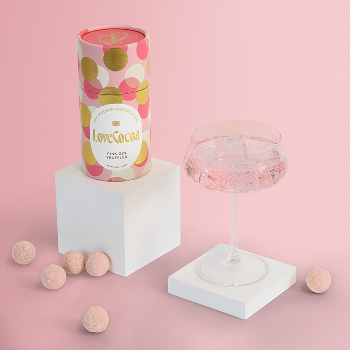 Handmade Pink Gin Truffles