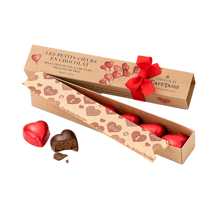 Réglette Hearts Chocolate Praline 38 %