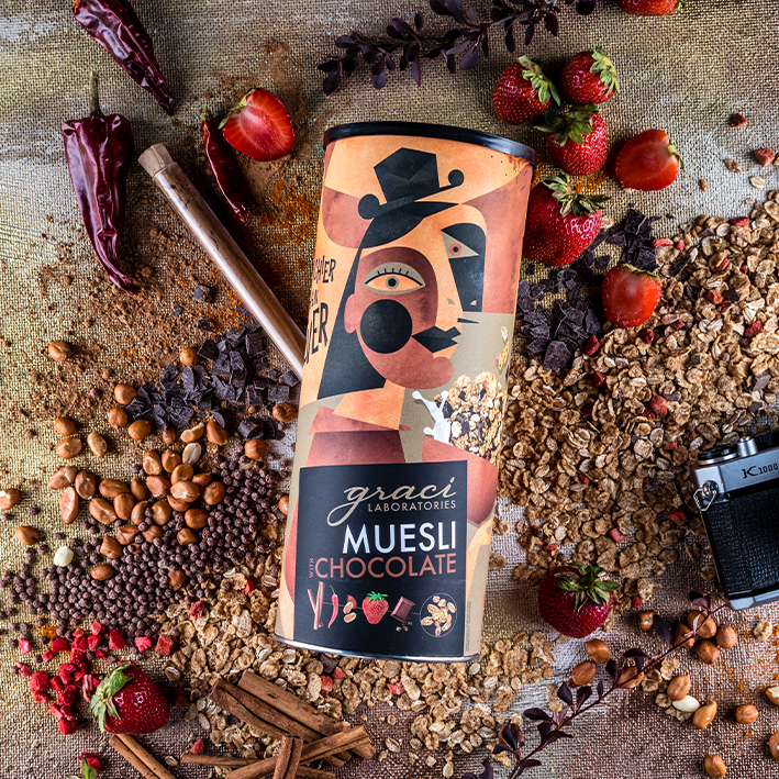 Muesli Chocolate Big Tube