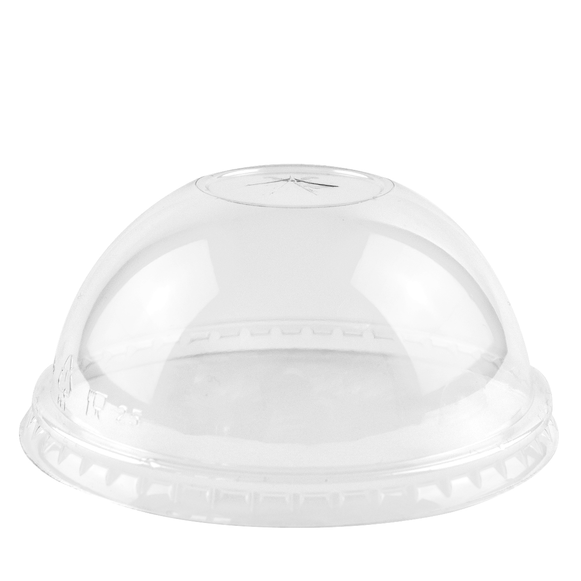 Dome Lid Crossed f. Clear Cup, 9-20 oz.