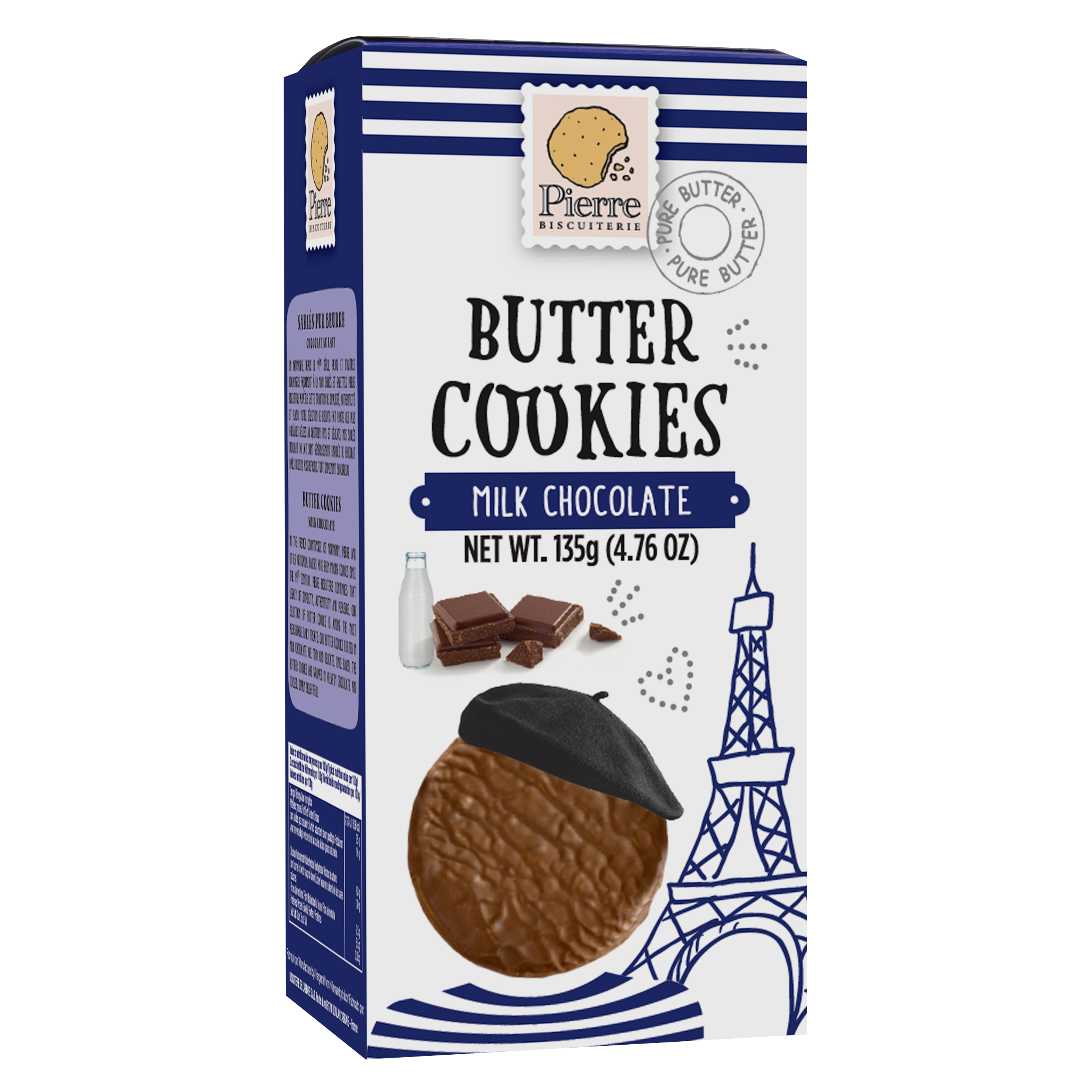 French Butter Cookies Milk Chocolate