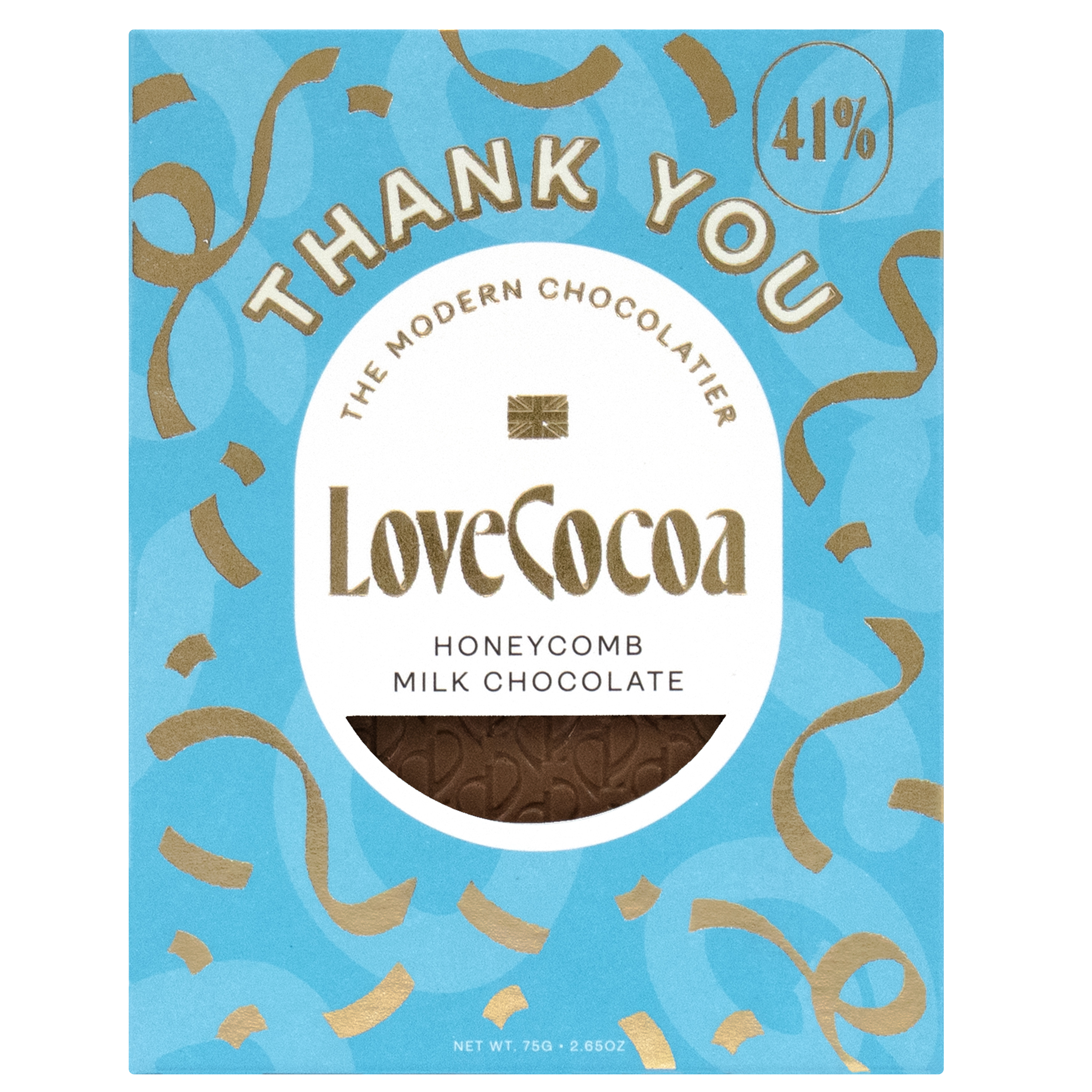 Thank You Bar Milk Chocolate & Honeycomb