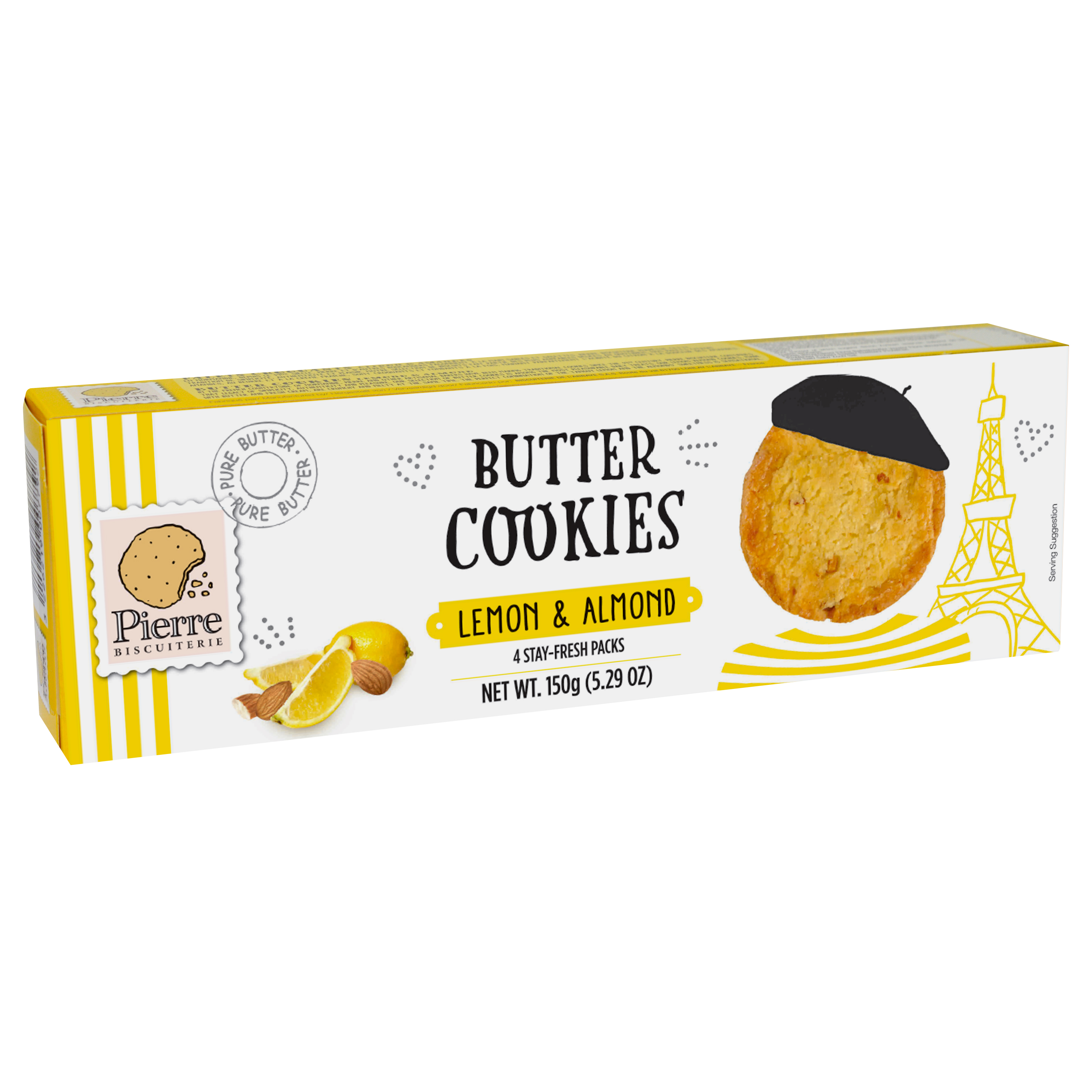 French Butter Cookies Lemon & Almond
