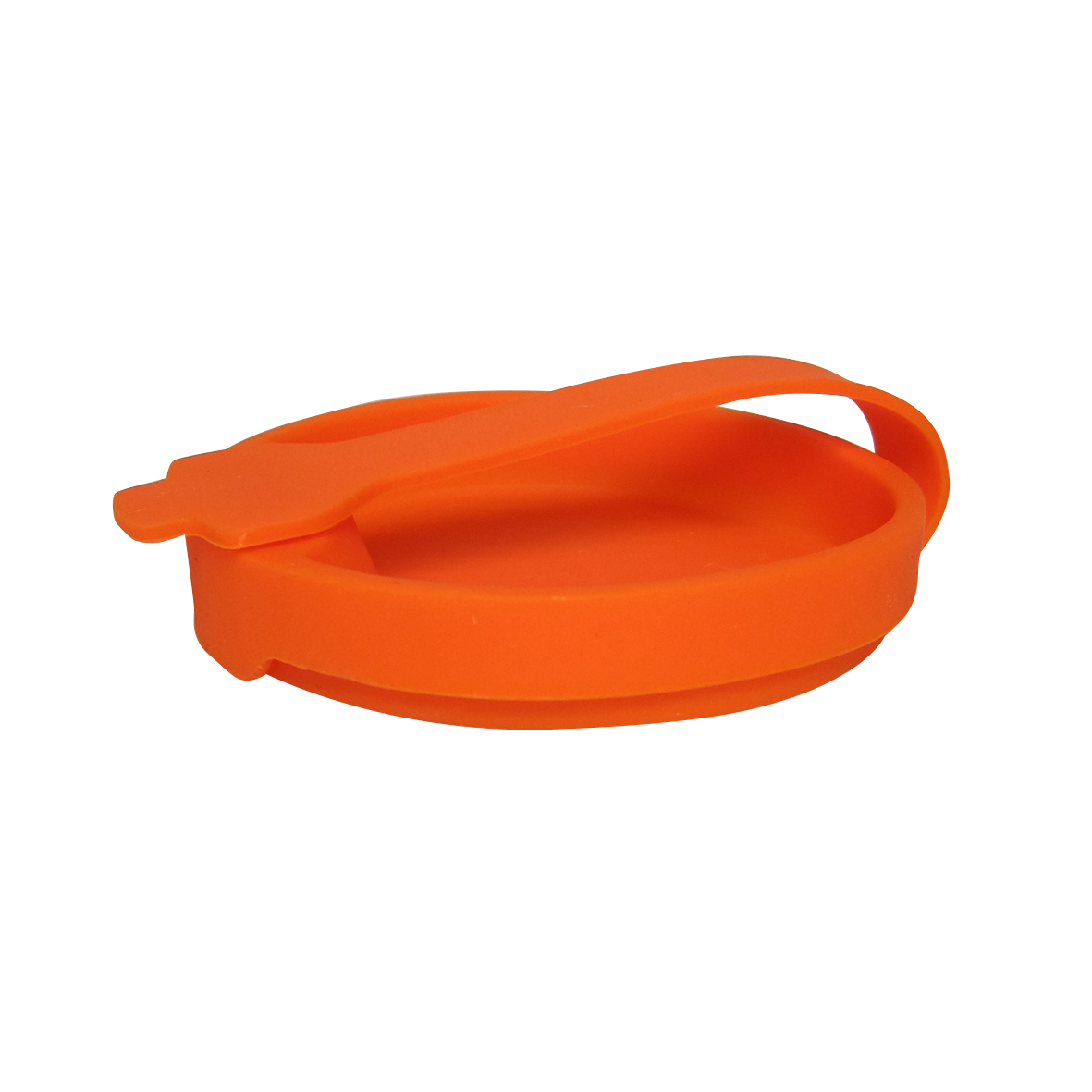Lid for Re-Fillable Coffee Cup Orange