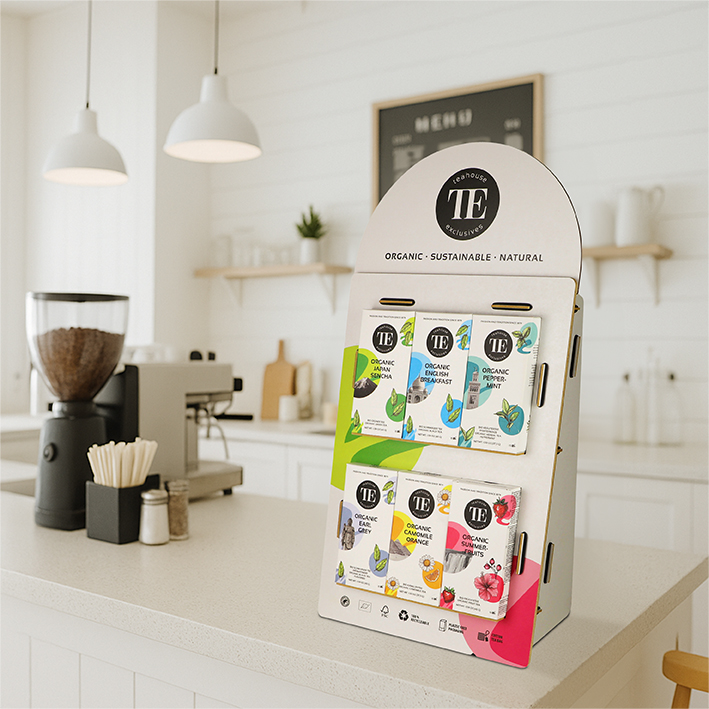 Organic Tea Counter Display