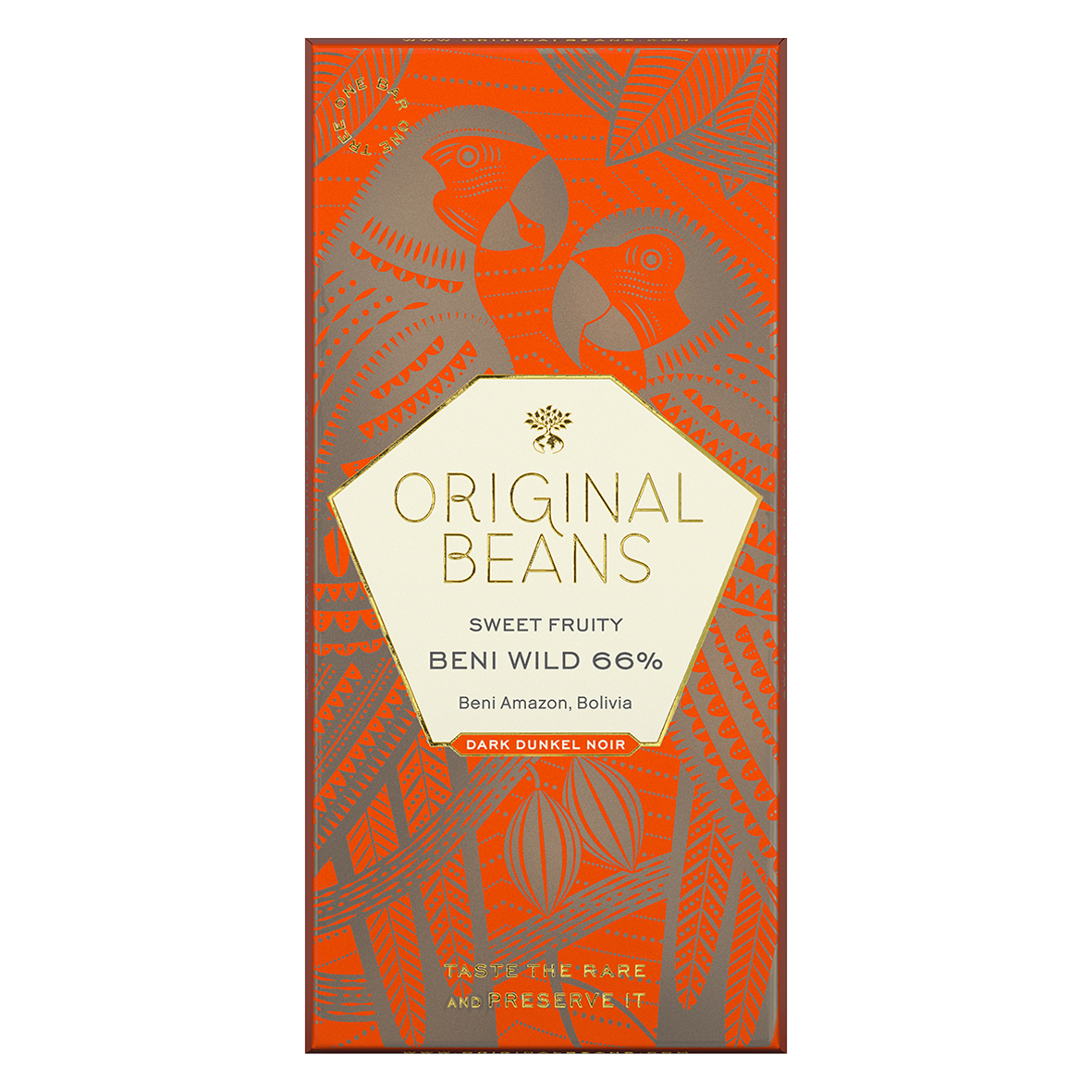 Organic Chocolate Bar Beni Wild 66 %