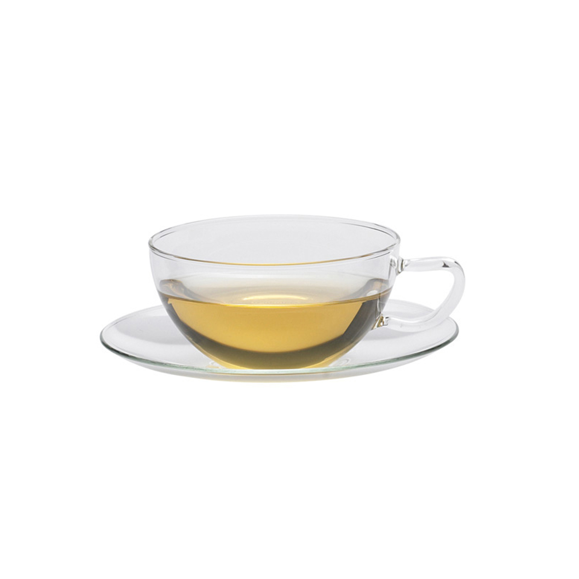 Teacups with Saucers, Glass, 150 ml