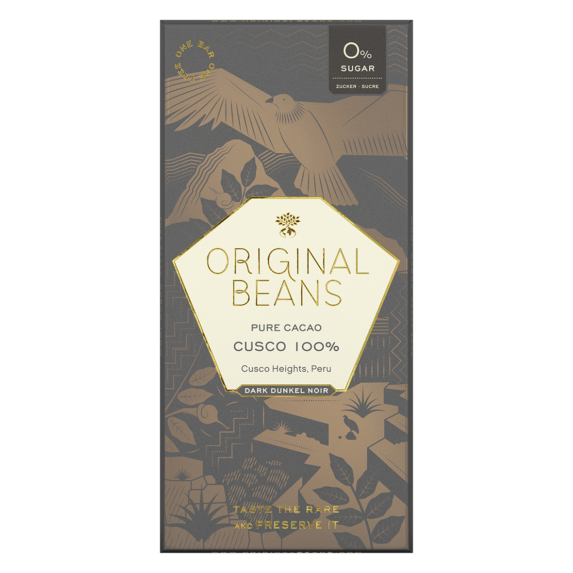 Organic Chocolate Bar Cusco 100 %