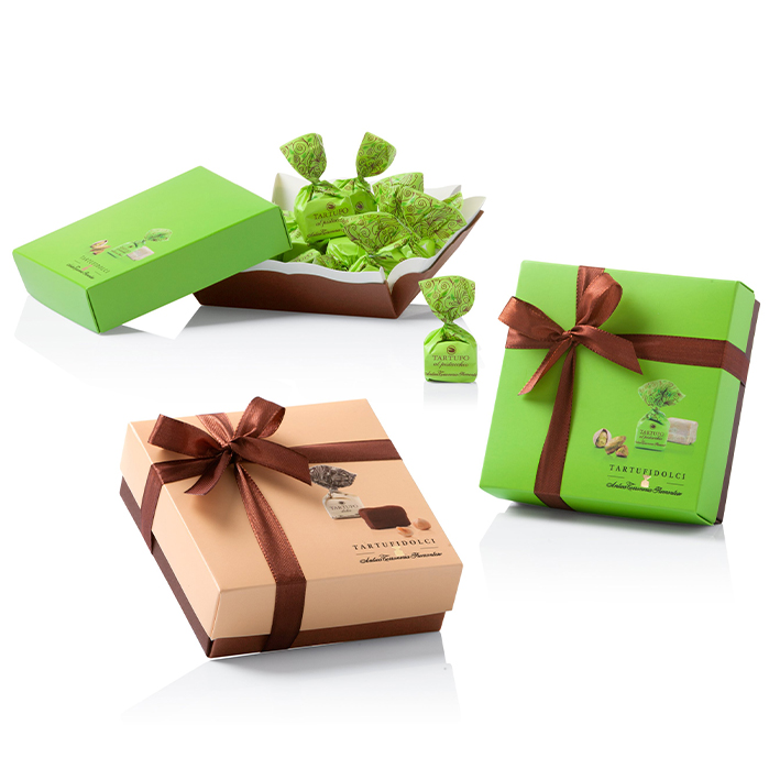 Tartufi Dolci Pistacchio Box Colore