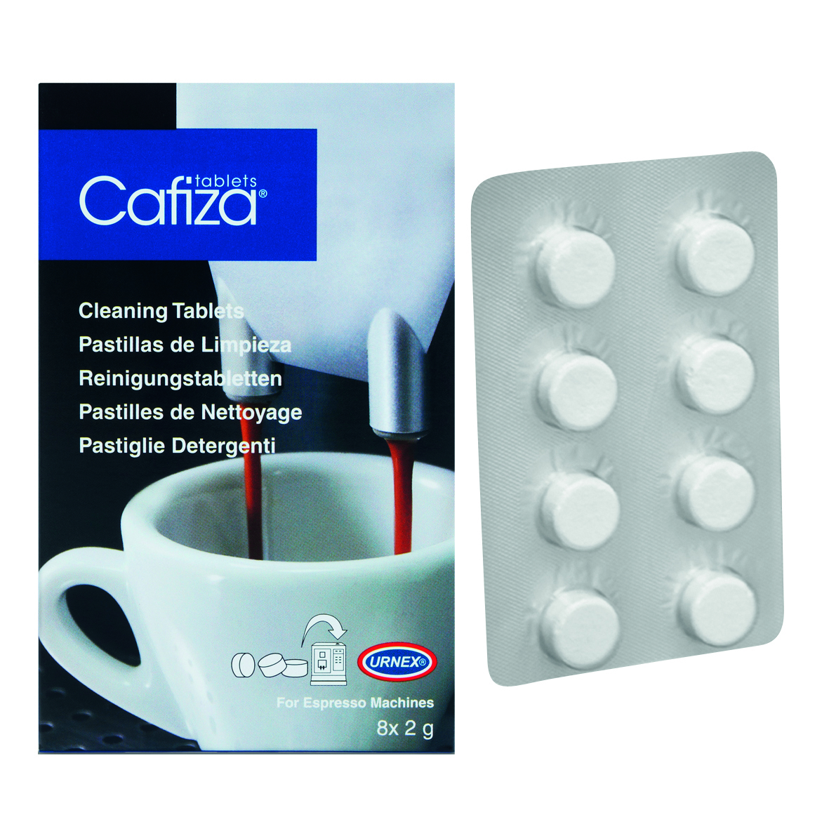 Cafiza Blister Cleaning Tablets, 2 g