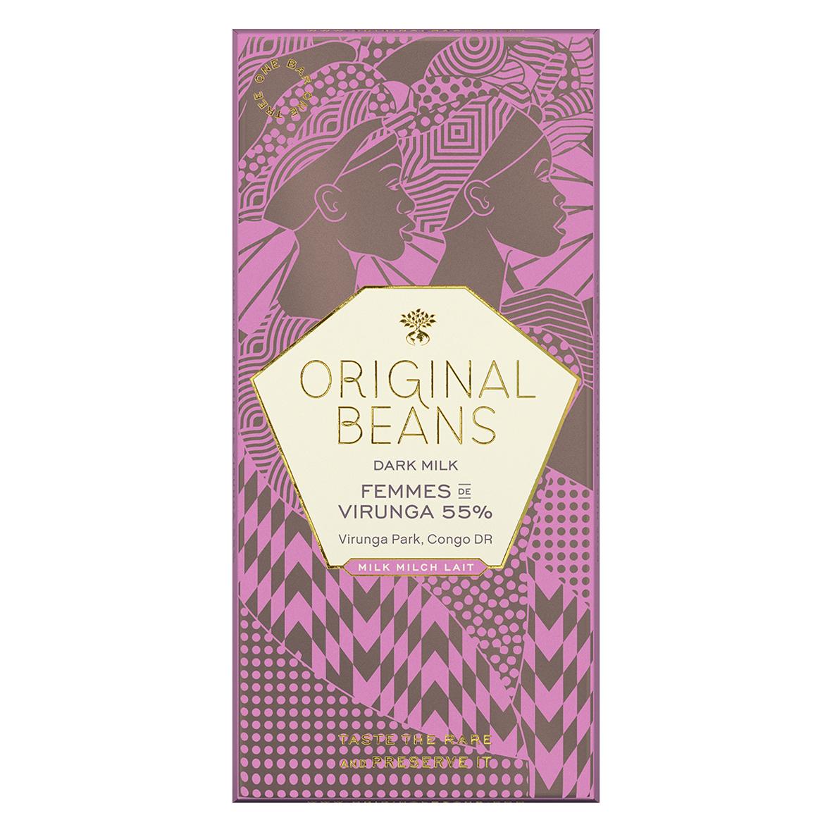 Organic Chocolate Milk Bar Femmes de Virunga 55%