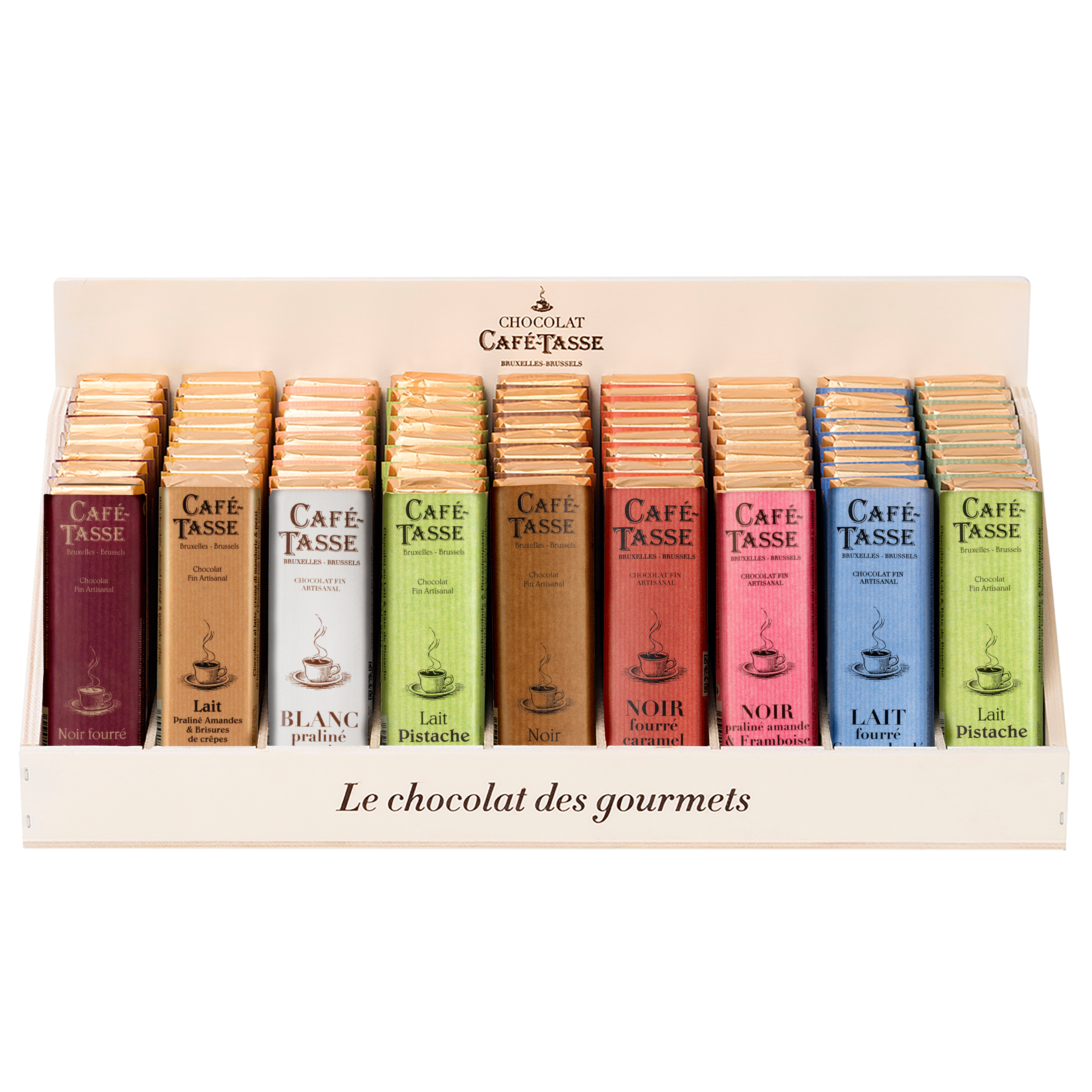 Wooden Display Filled Flavours (gefüllt)