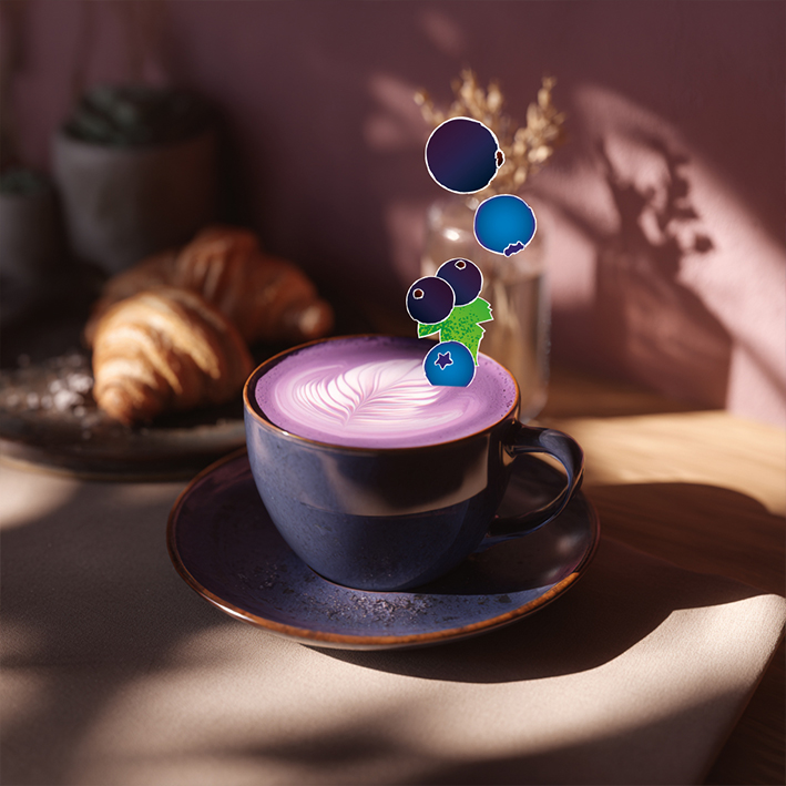 Blueberry Superfood Latte