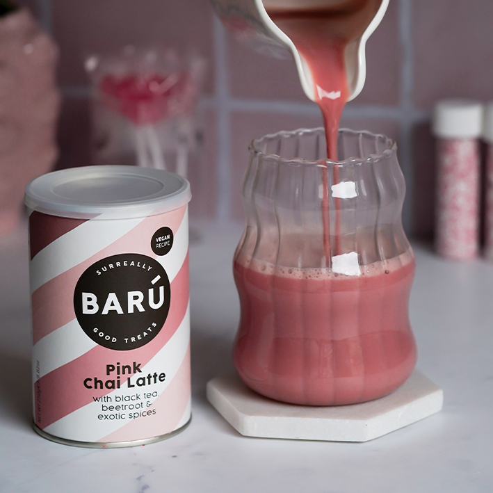 Vegan Pink Chai Latte Powder