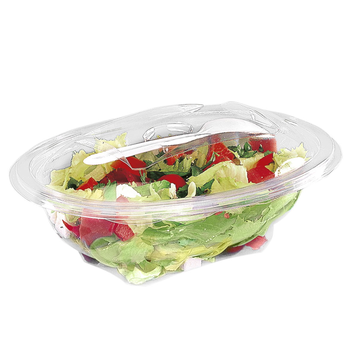 Sekipack Oval Food Container, incl. Spork 750 ml
