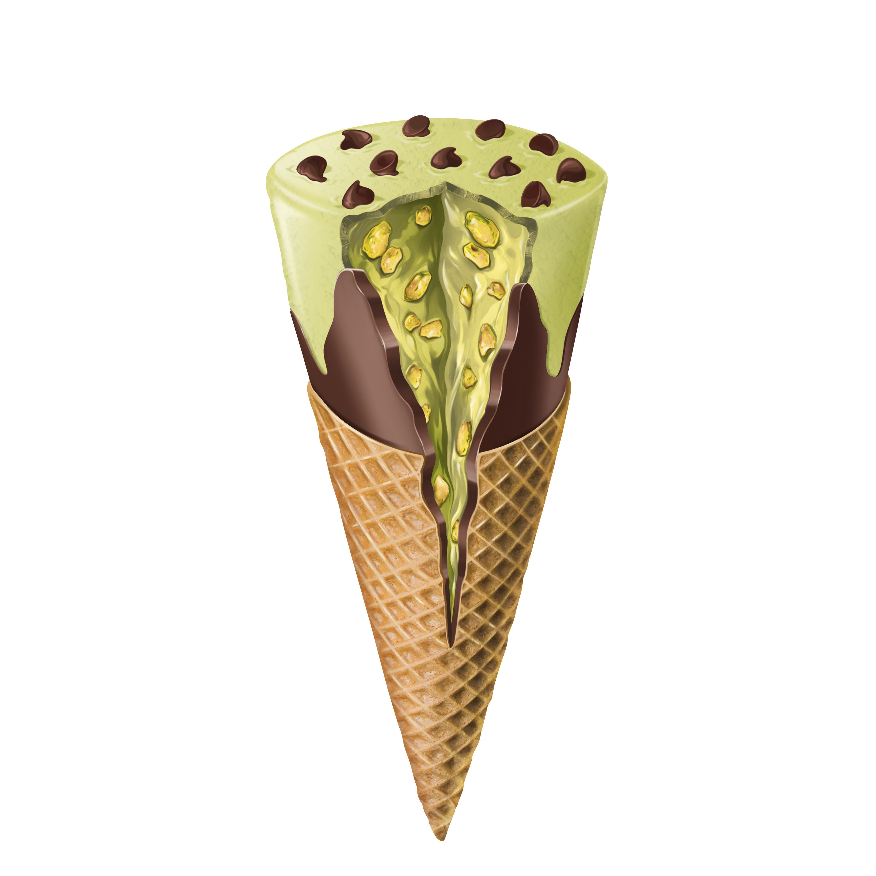 Wafer Cornet Pistacchio