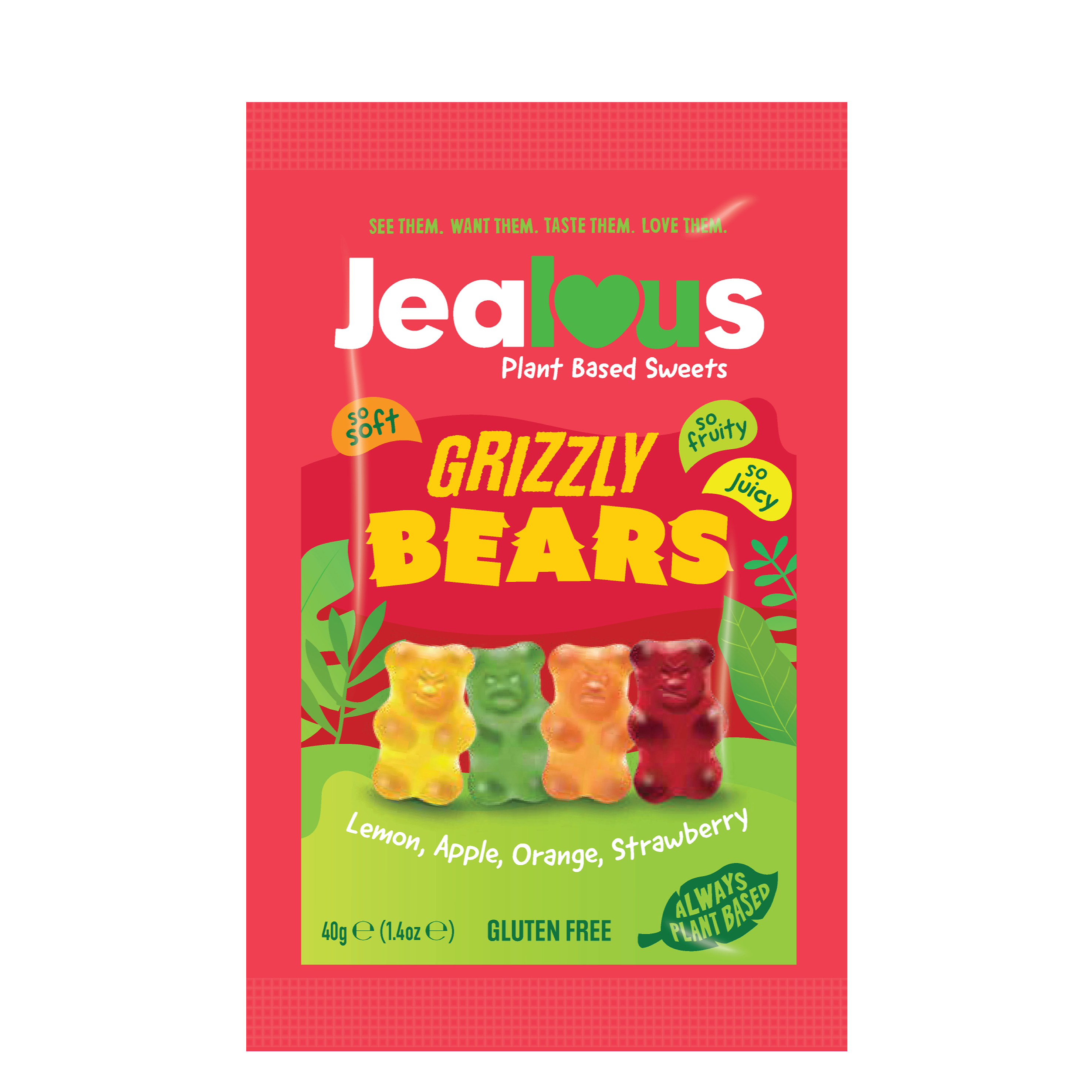 Vegan Fruit Gum Grizzly Bears
