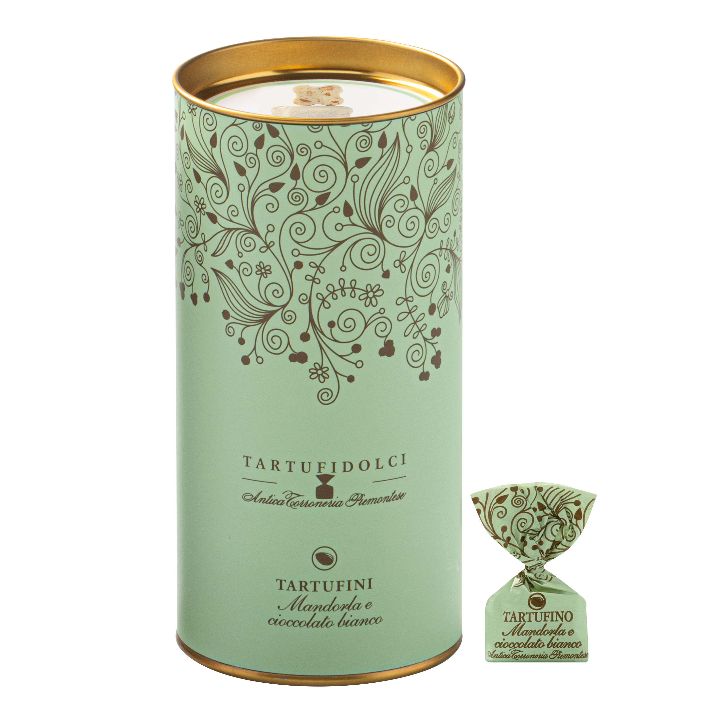Metal Tin White Chocolate Almond
