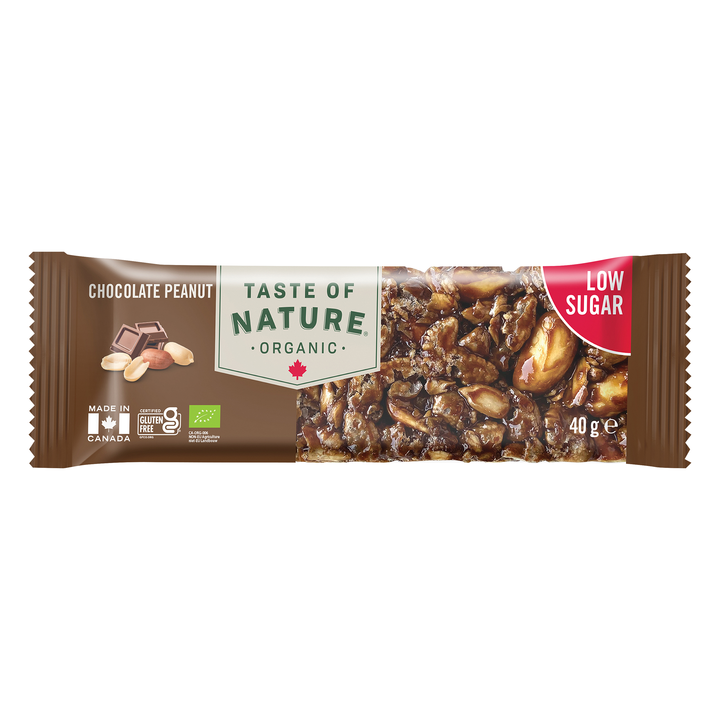 Organic Bar Low Sugar Chocolate Peanut