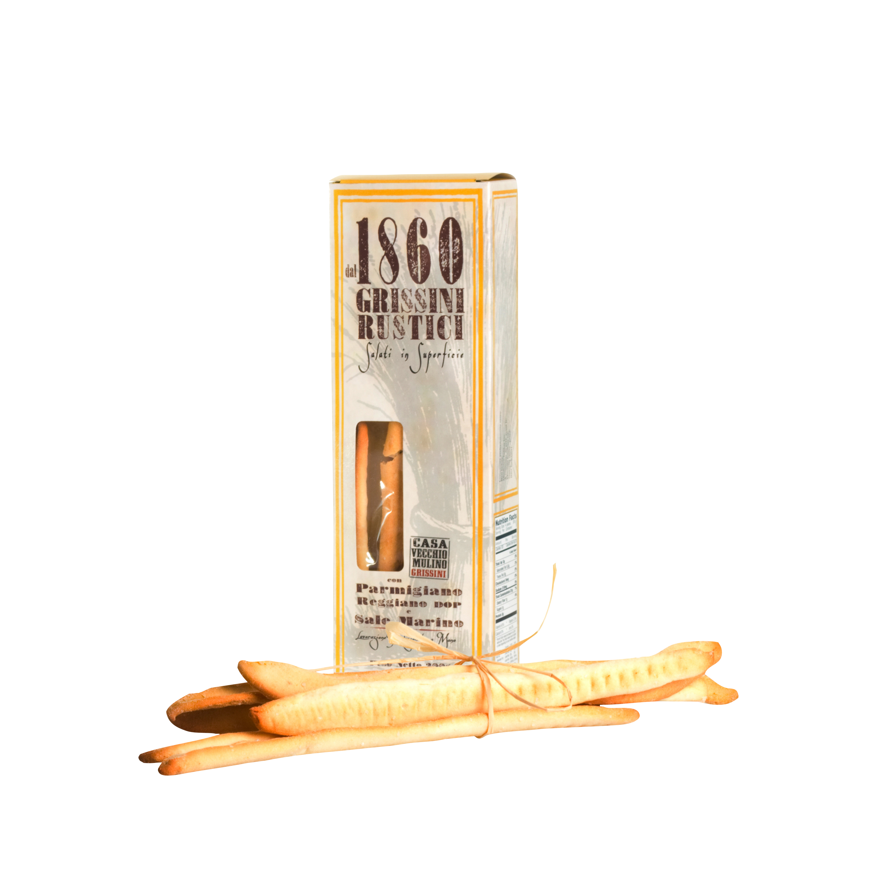 1860 Grissini Rustici Parmesan Reggianio & Salt Marino