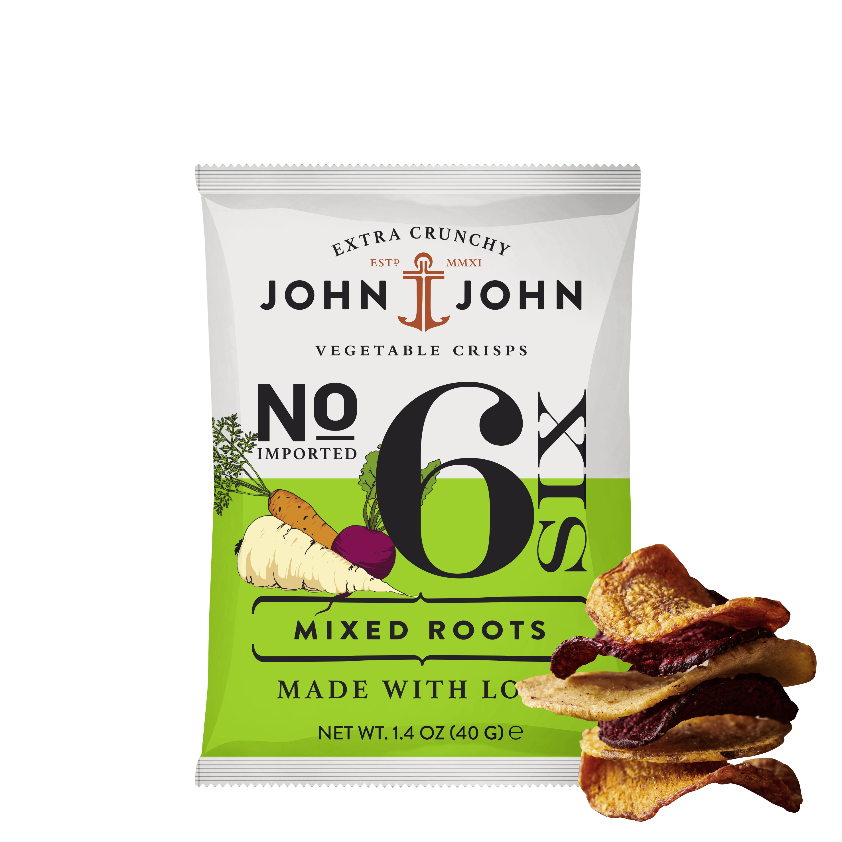 No. 6 Vegetable Crisps Mixed Roots