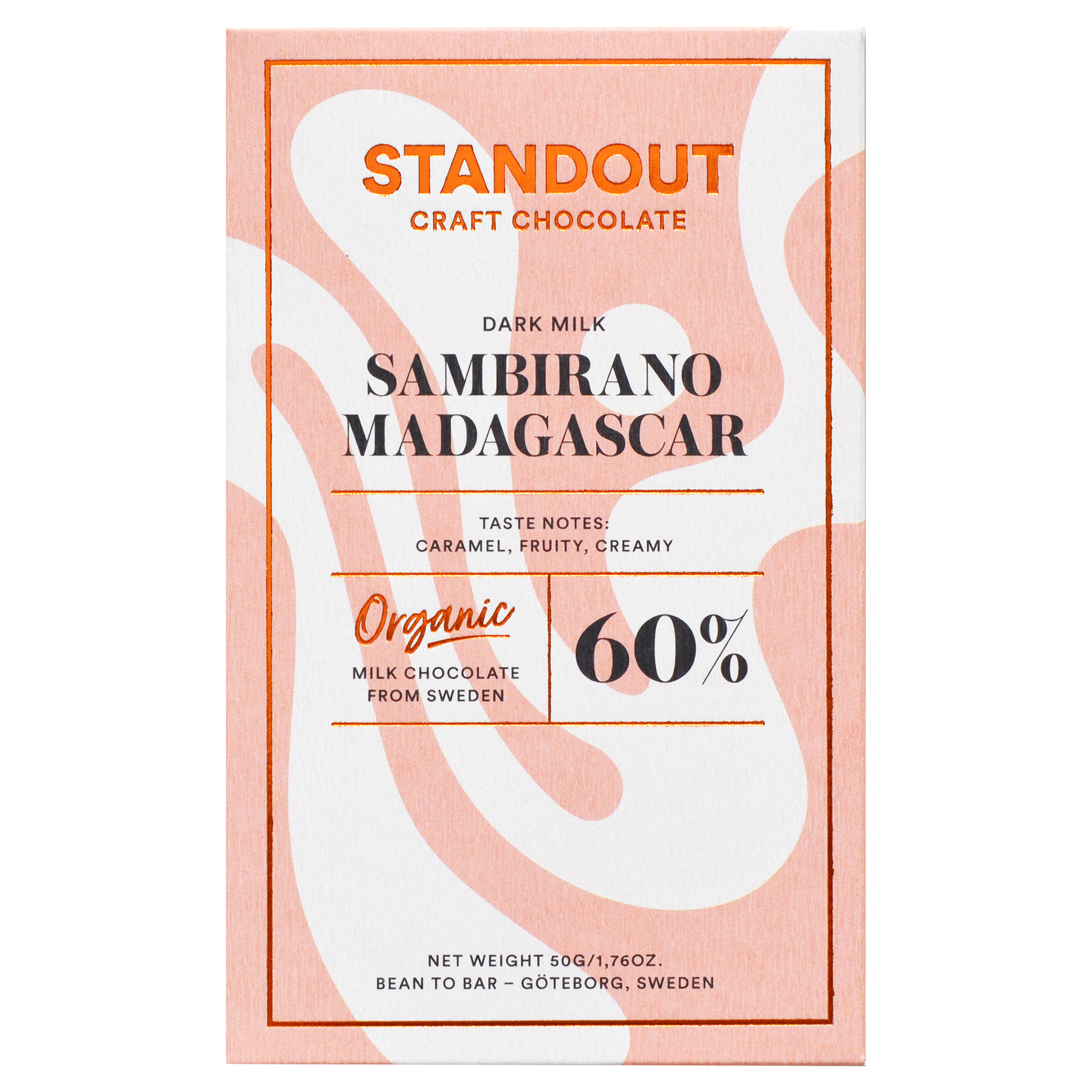 Organic Milk Sambirano Madagascar 60%