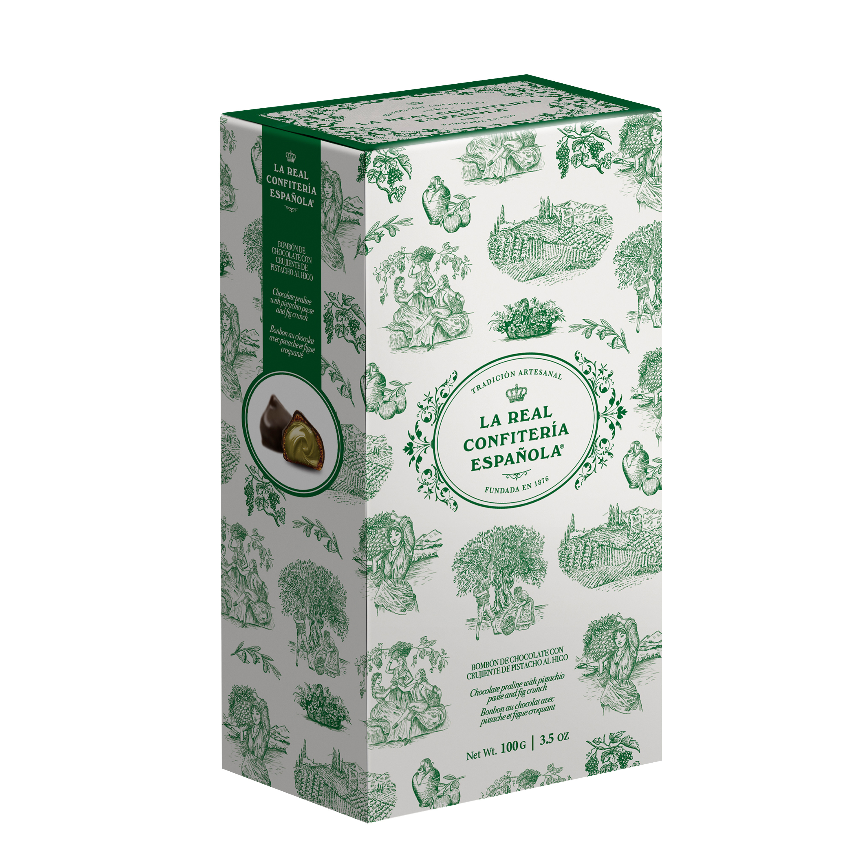 Figs Dark Chocolate Pistacchio Praline