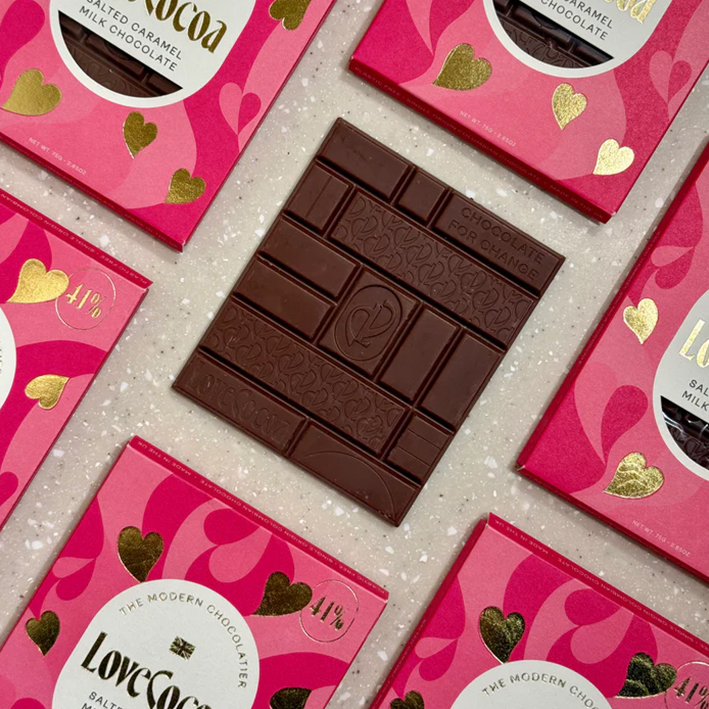 Milk Chocolate Salted Caramel Hearts