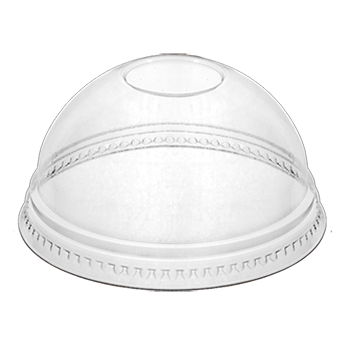 Dome Lid No Slot Clear Cup, 300-500 ml