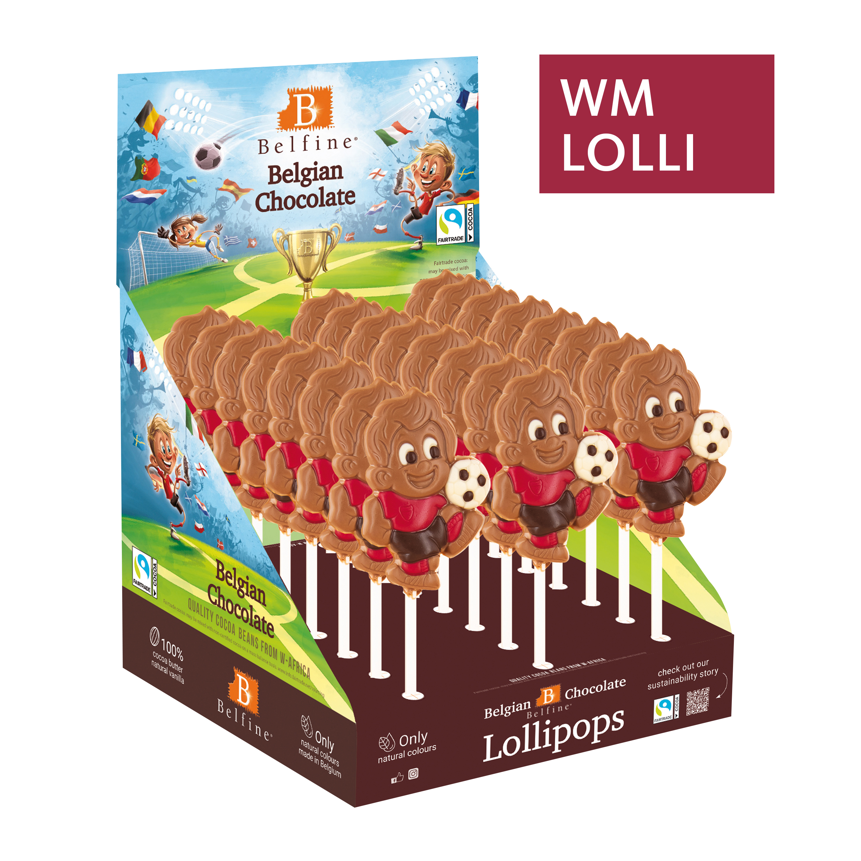 Lollipops Display Football Player