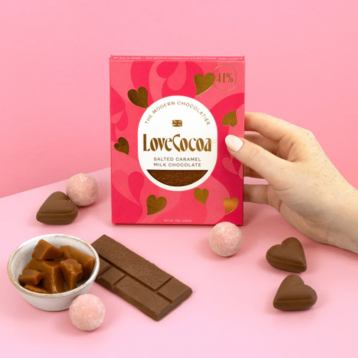 Milk Chocolate Salted Caramel Hearts