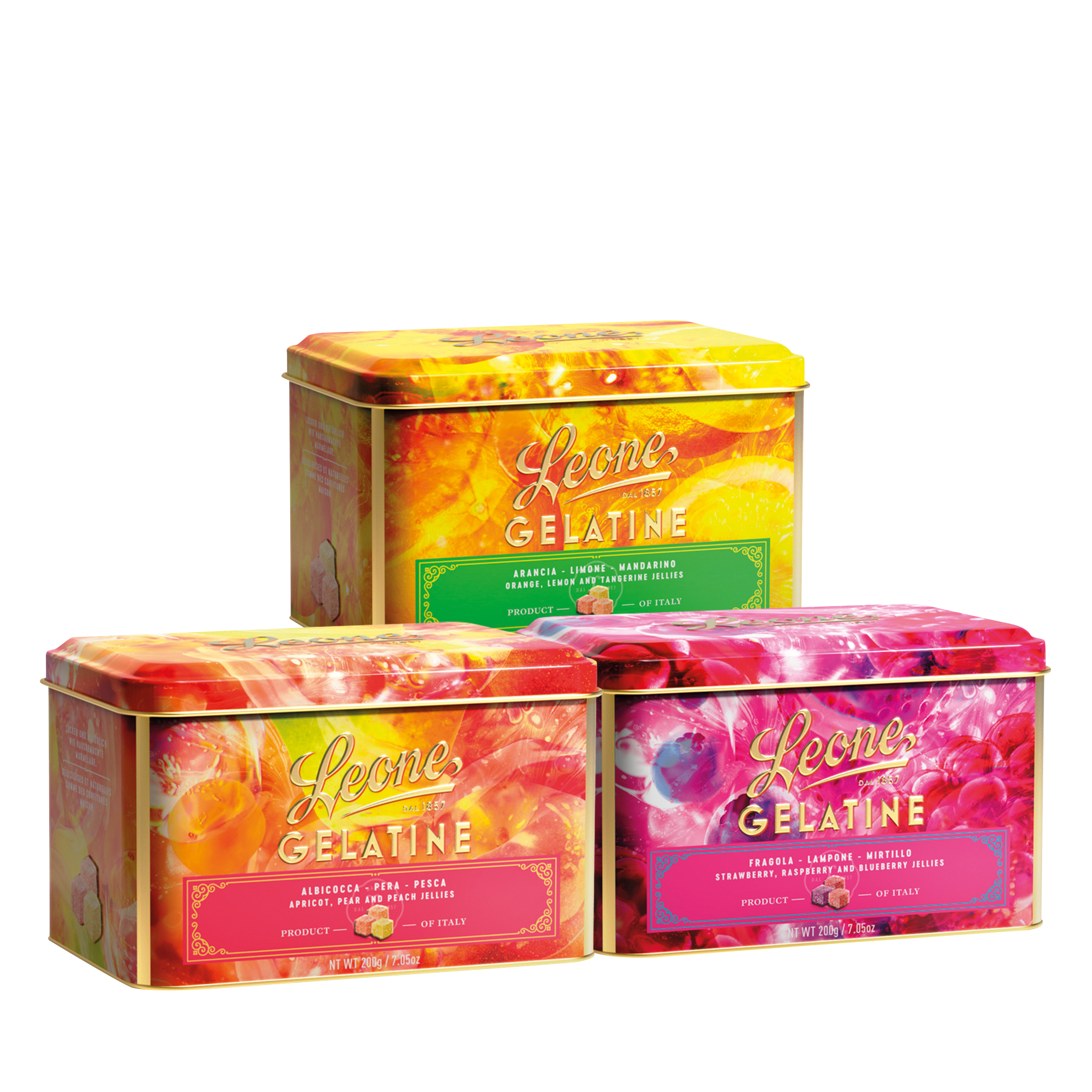 Mixed Case 3 Kind Fruit Jelly Gift Tins