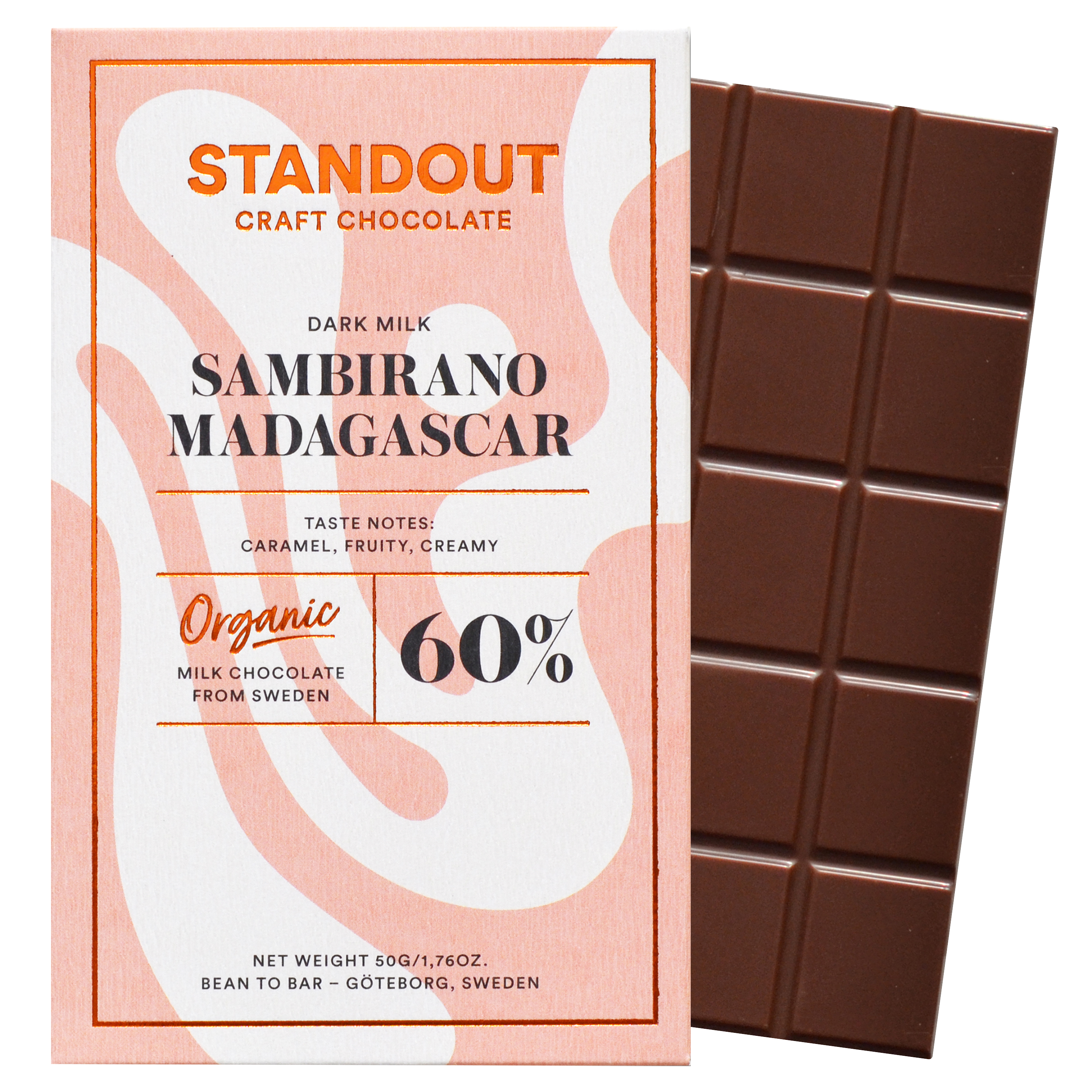 Organic Milk Sambirano Madagascar 60%
