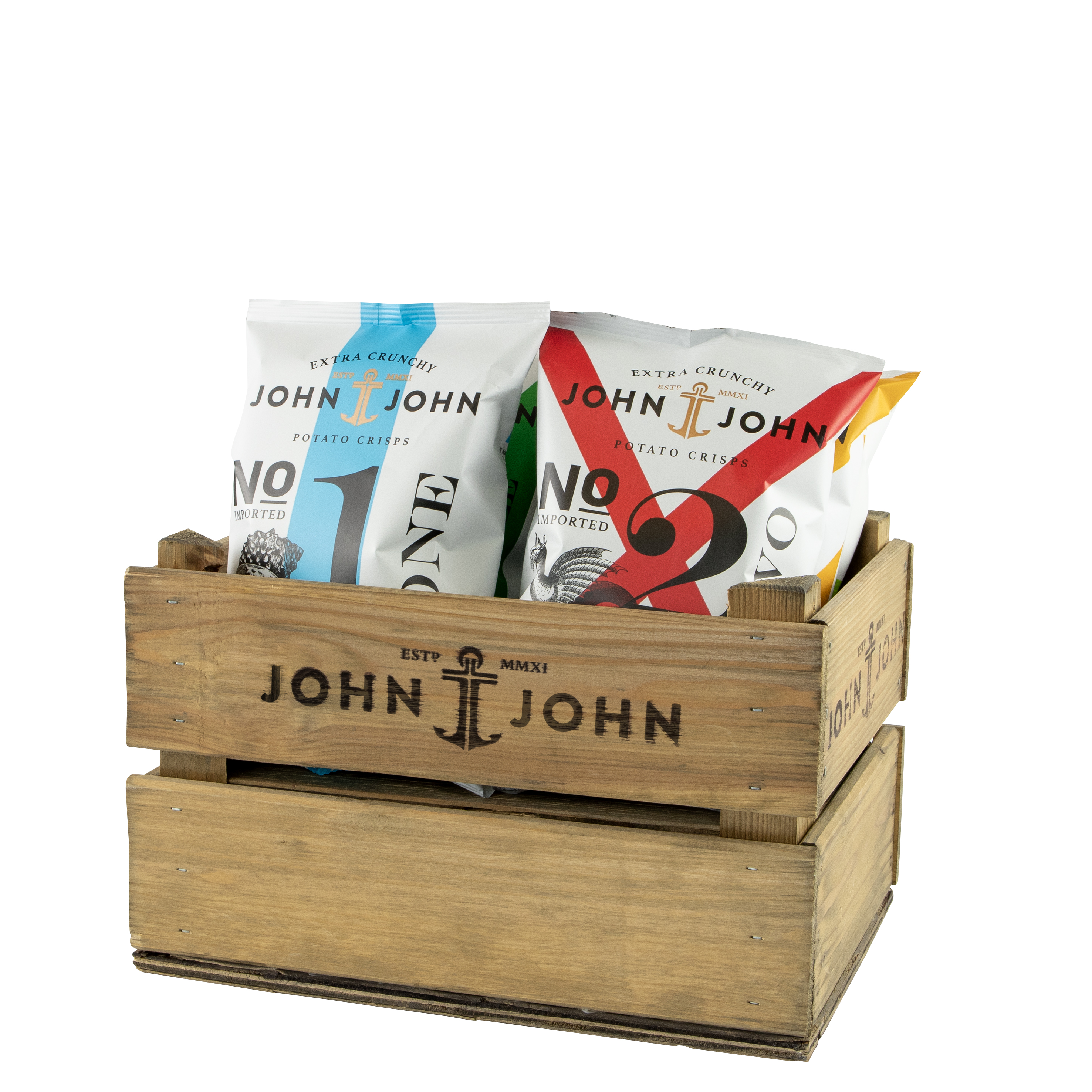 John & John Counter Display Wood 2 x 3 Bags*