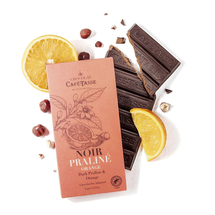 Family Bar Filled Dark Praline & Orange (GEFÜLLT)