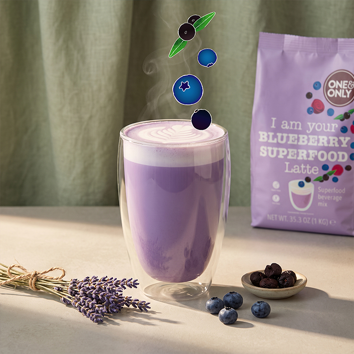 Blueberry Superfood Latte