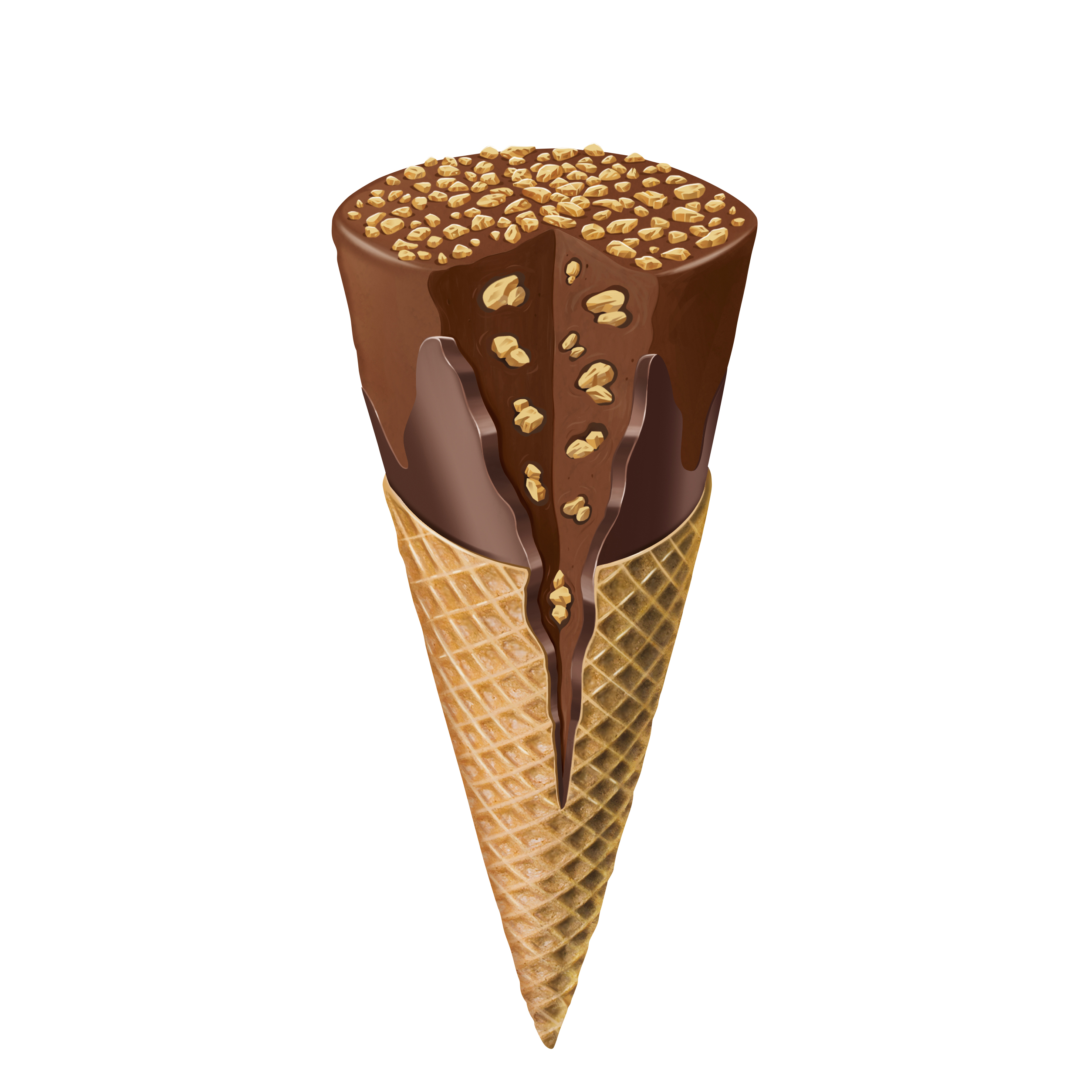 Wafer Cornet Caramel Milk