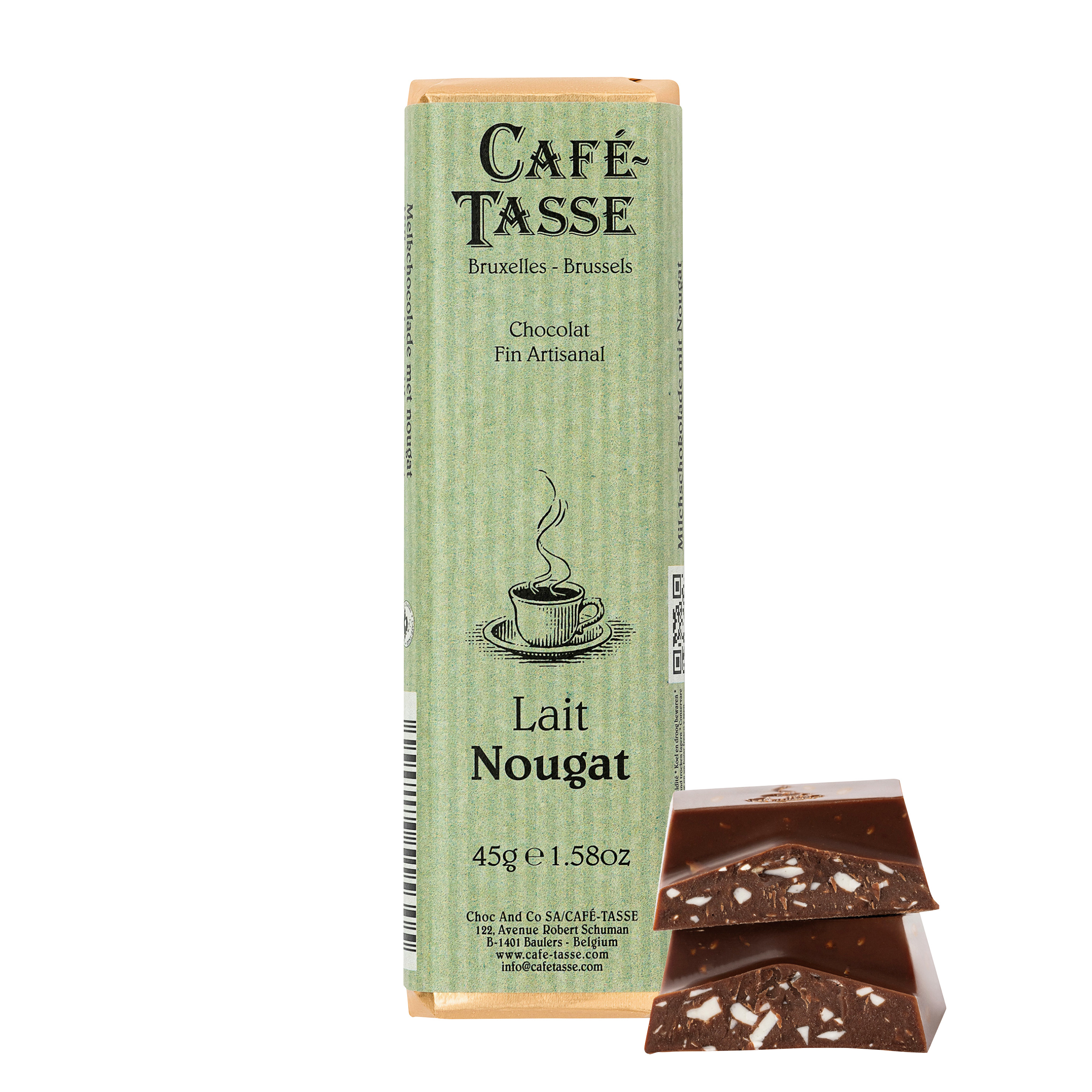 Bars Milk 38 % Nougat (ungefüllt)