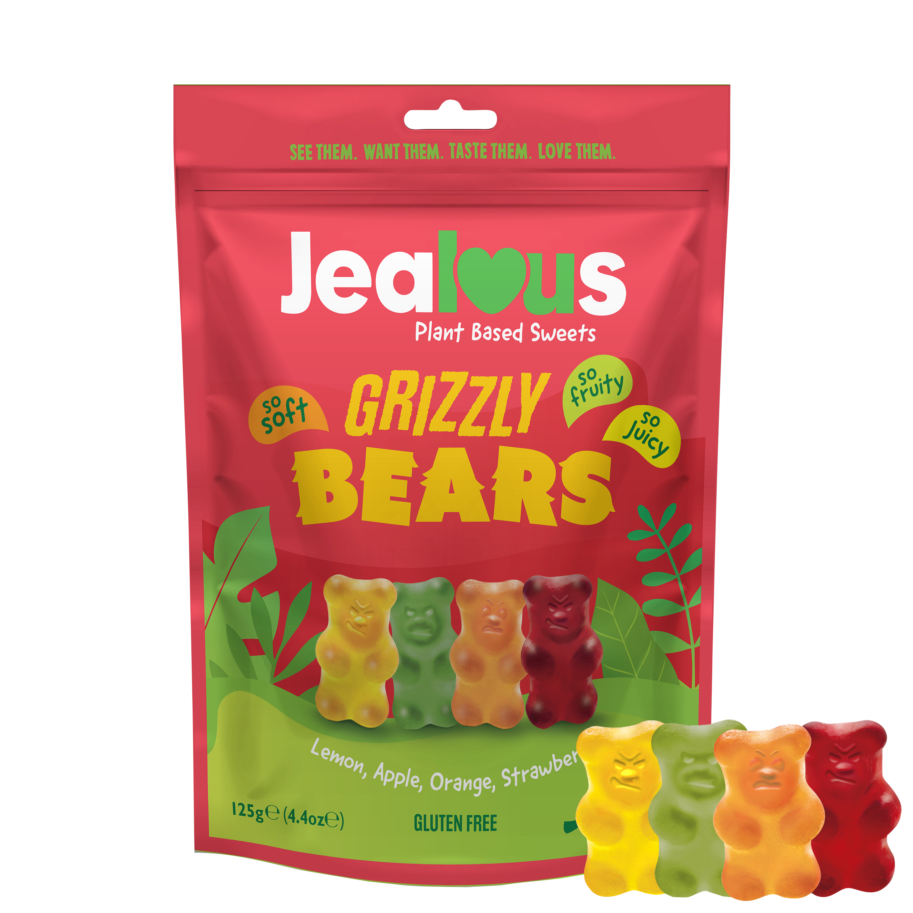 Vegan Fruit Gum Grizzly Bears