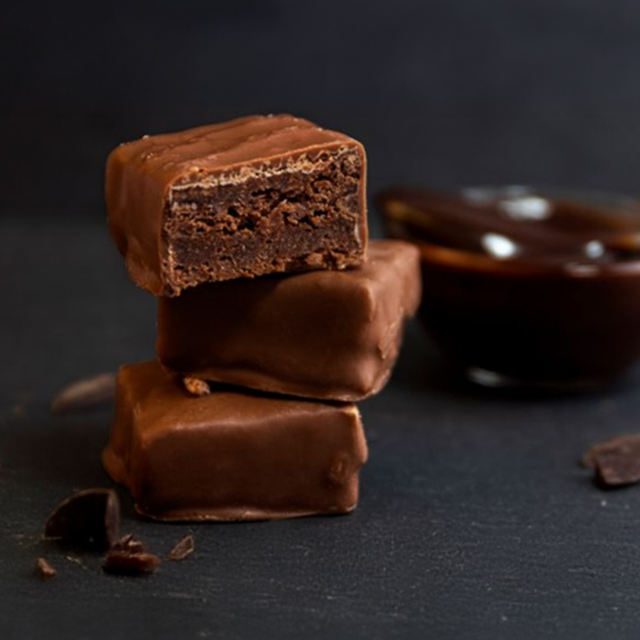 Brownie with Chocolate Coating