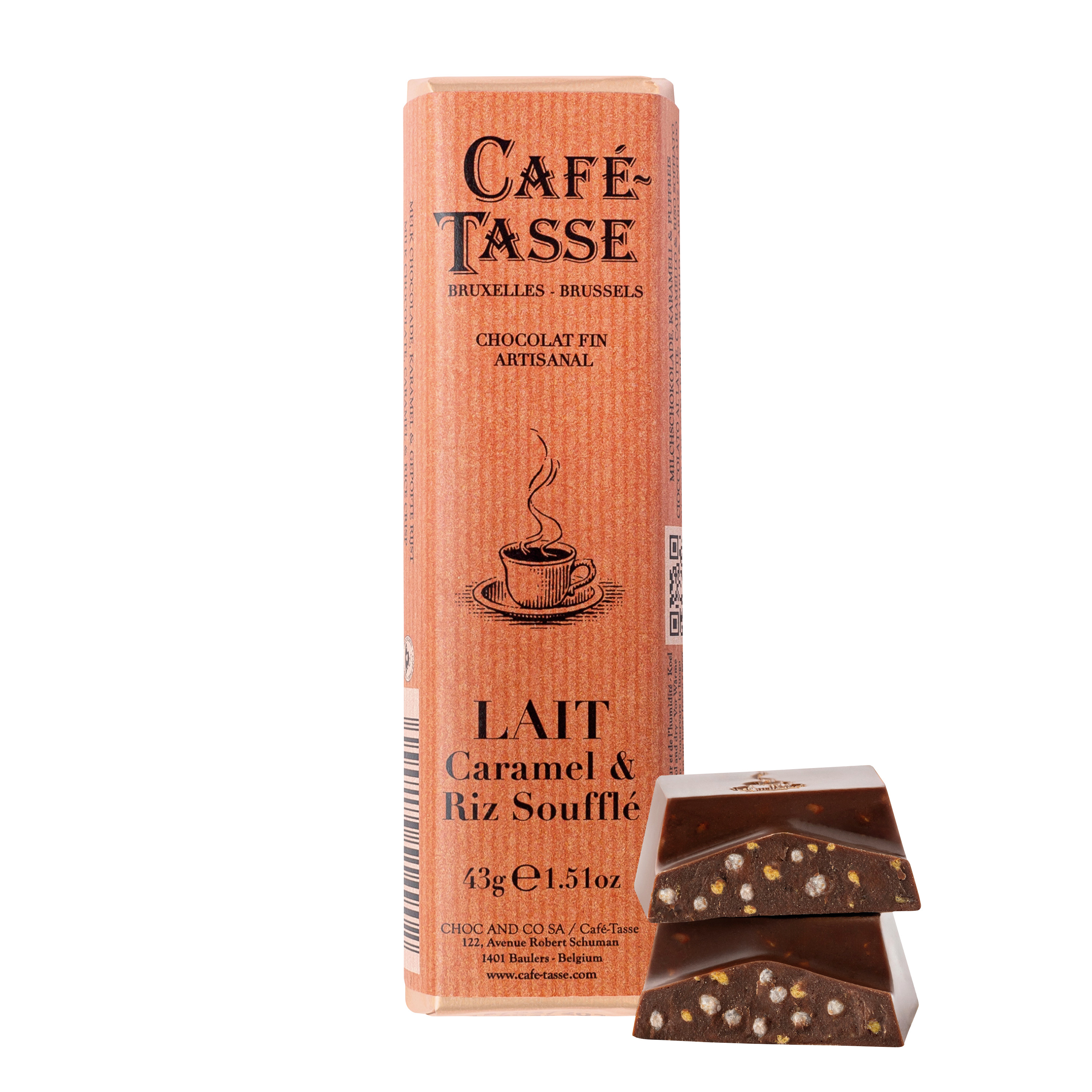 Bars Milk 38 % Caramel & Riz Soufflé (ungefüllt)