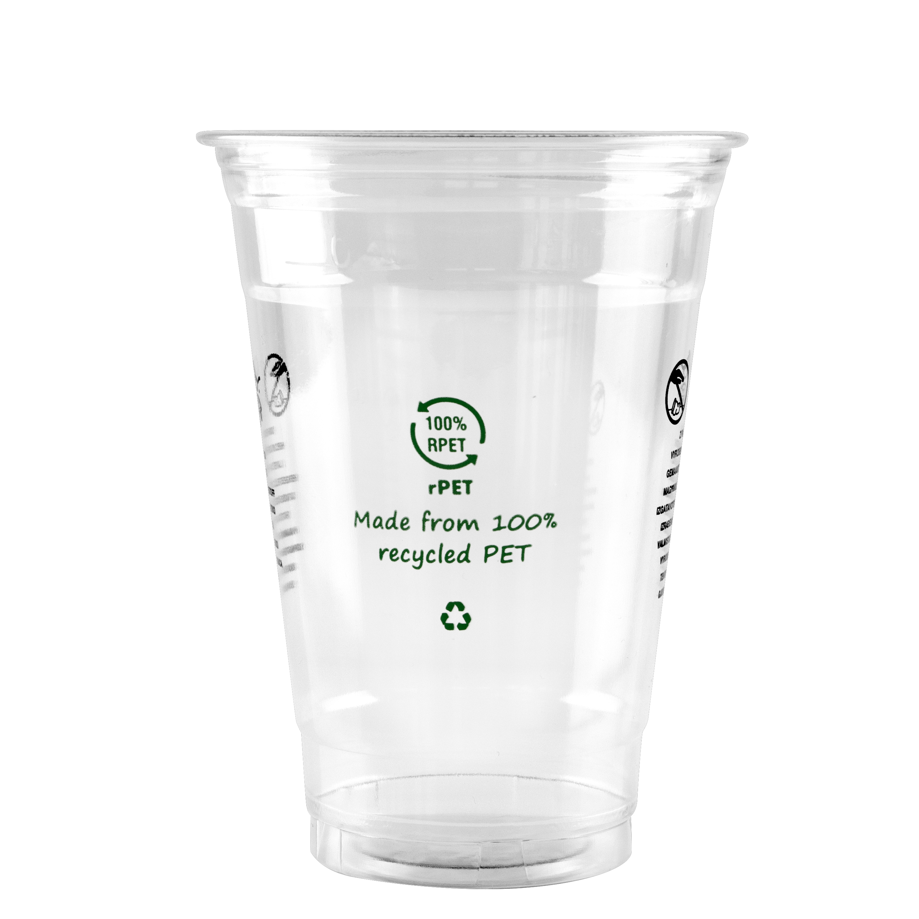 Clear Cup rPET*, 16 oz.