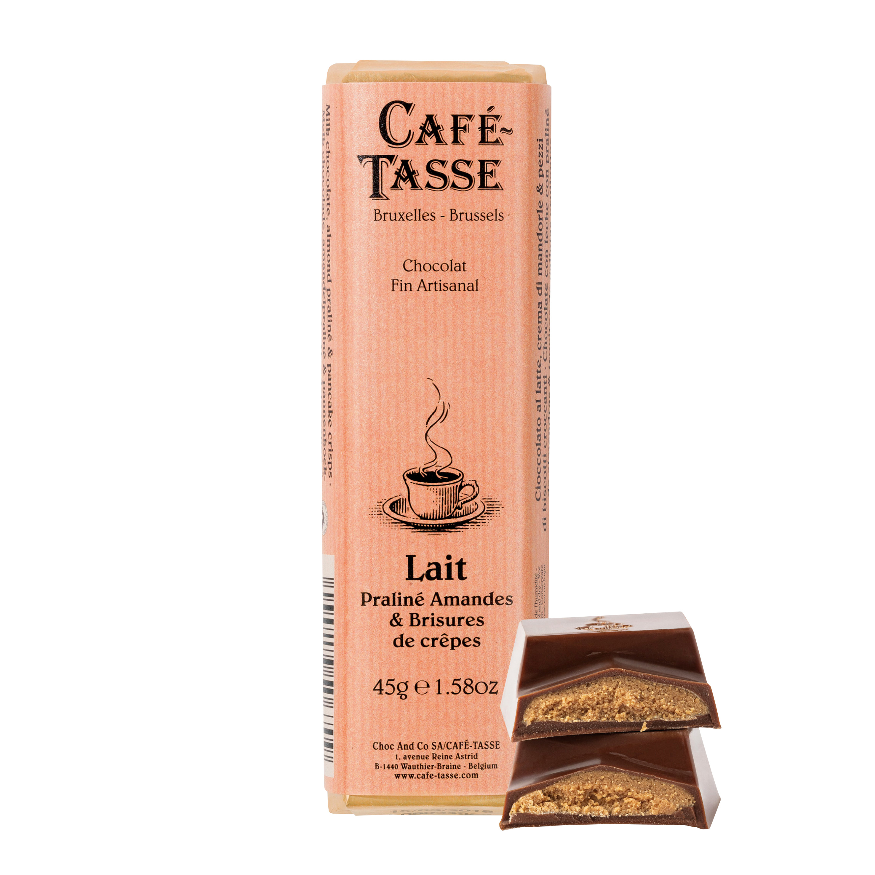 Bars Milk 38 % Almond & Pancake Crisps (gefüllt)