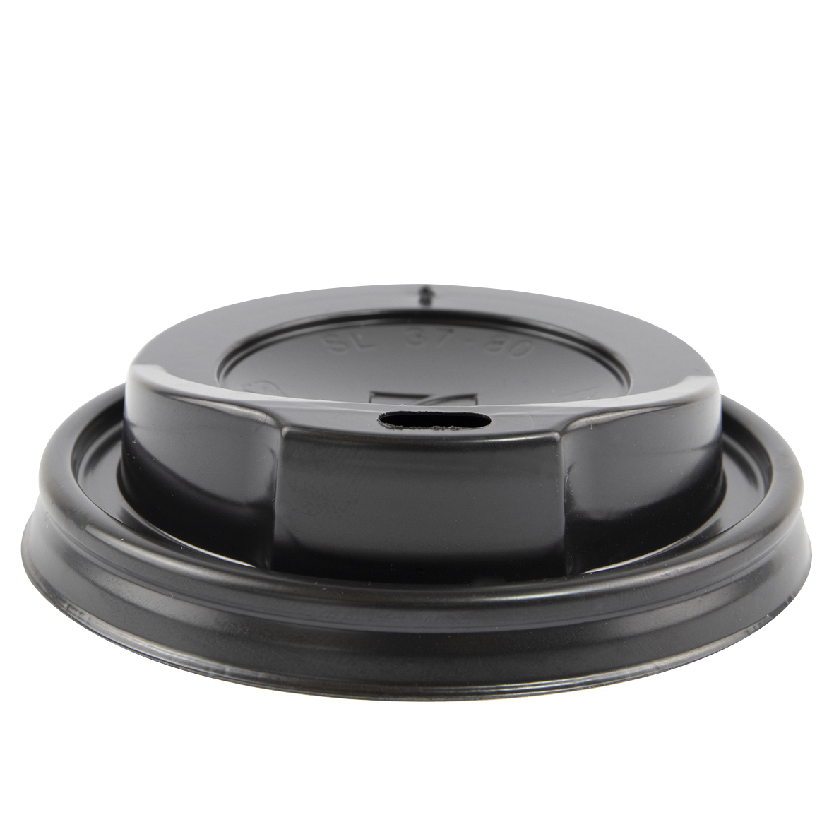 Dome Lid Black 90 mm, 12/16/20 oz.