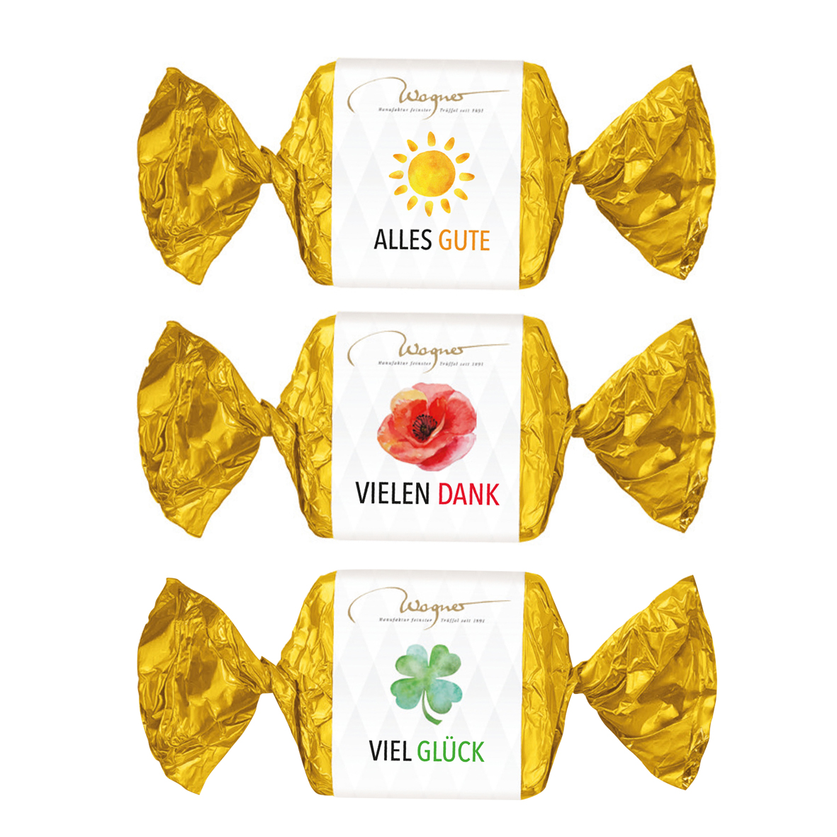 Design »Danke, Alles Gute, viel Glück«