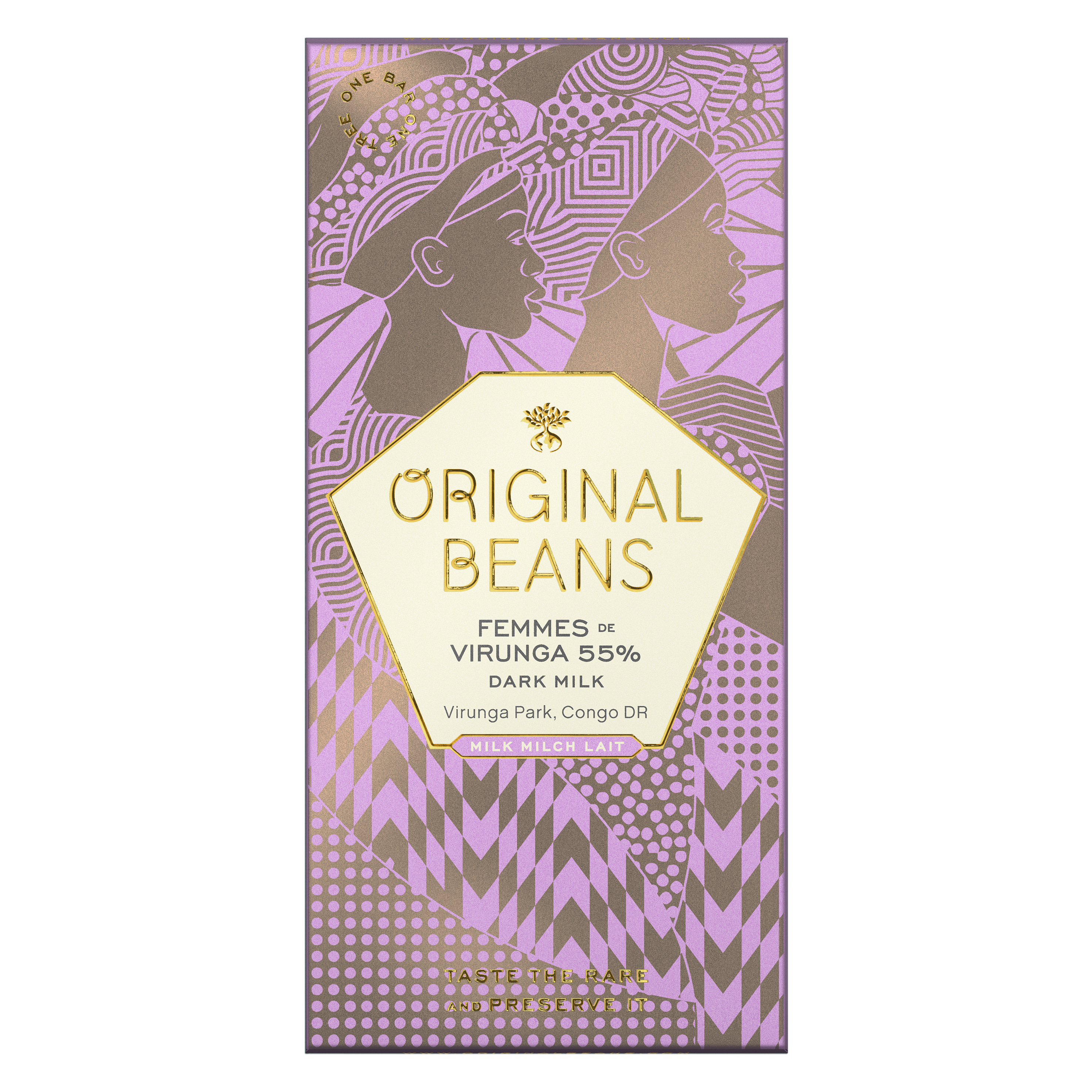 Organic Chocolate Milk Bar Femmes de Virunga 55 %