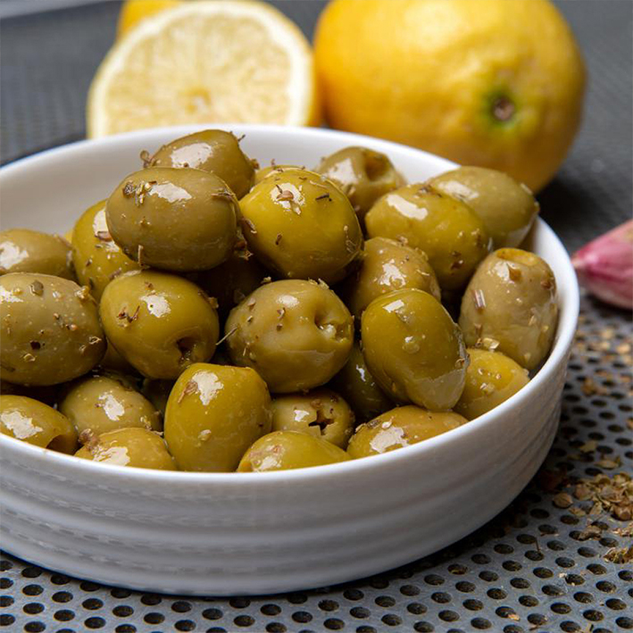 Green Olives Lemon Oregano